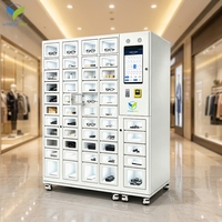Máquina Expendedora VFresh Locker de Acero Inoxidable con Pantalla Táctil, Múltiples Opciones de Pago y Capacidad para 45 Artículos