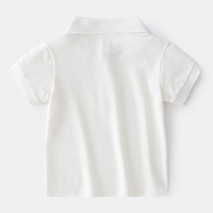Fabrication de vêtements sur mesure <span class=keywords><strong>Polo</strong></span> 100% coton pour garçons <span class=keywords><strong>Polo</strong></span> avec style uni et logo imprimé <span class=keywords><strong>Polo</strong></span> pour enfants - Product Image 5