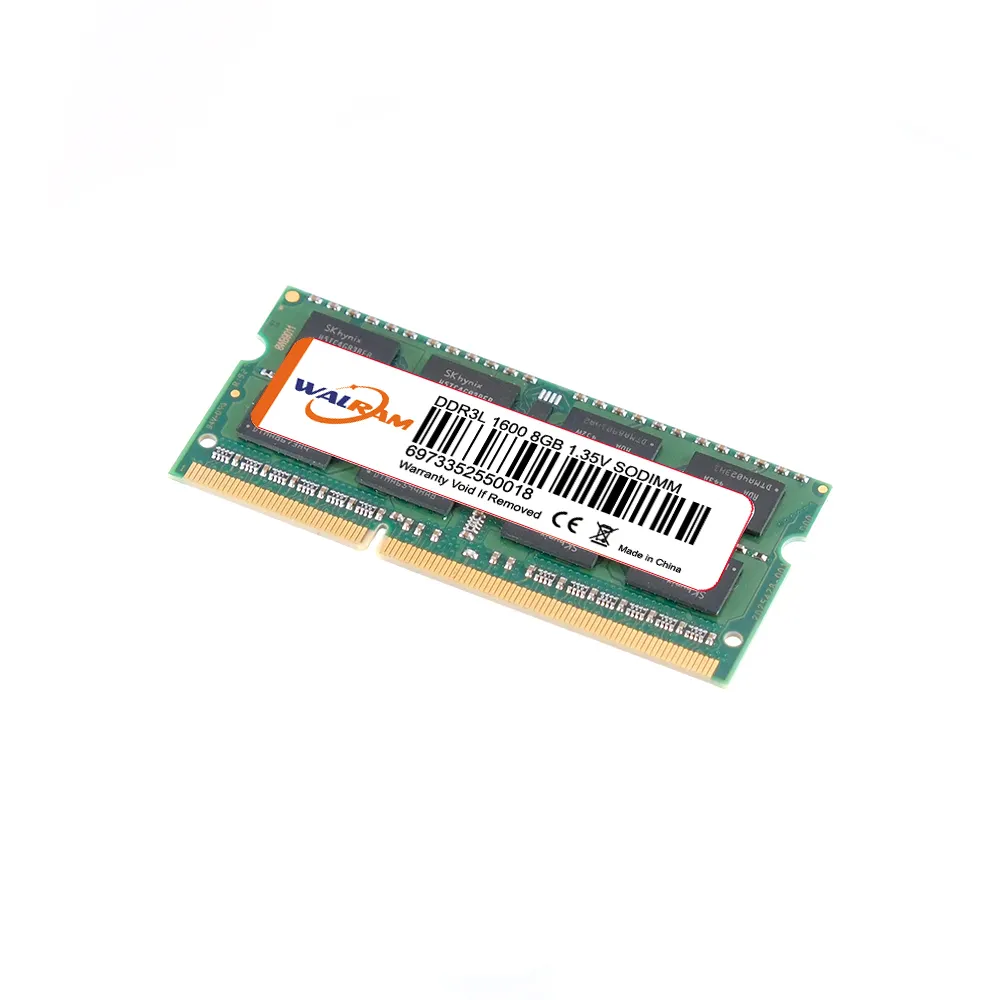 8 جيجابايت 4 جيجابايت 2 جيجابايت دفتر كمبيوتر محمول ذاكرة عشوائية Ram DDR3 PC3L-12800 1600MHz 204pin 1.35V SODIMM