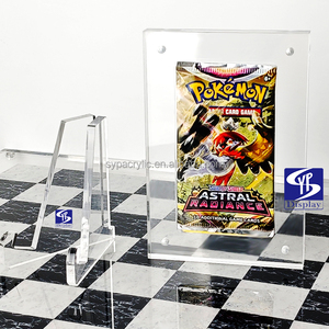 Boîte de <span class=keywords><strong>booster</strong></span> <span class=keywords><strong>Pokémon</strong></span> personnalisée SYP en acrylique transparent haute qualité pour 1 emplacement <span class=keywords><strong>Pokémon</strong></span> TCG : Mega Evolution, avec support en acrylique - Product Image 2
