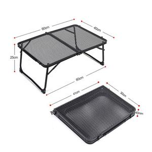 Mesa Plegable de Aluminio Ligera y Portátil para Picnic al Aire Libre, Malla Metálica para Camping - Product Image 2