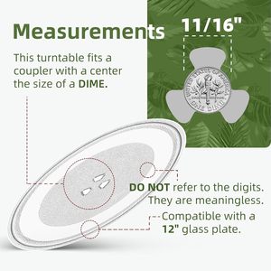 Assiette en verre rond pour <span class=keywords><strong>micro</strong></span>-ondes, plateau tournant en verre borosilicate de haute qualité, pièces détachées pour <span class=keywords><strong>micro</strong></span>-ondes - Vente chaude - Product Image 6