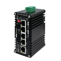 Convertisseur média industriel intelligent géré LNK-AIMC005GMP-AI avec écran LED, application et interface web