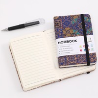Carnet en liège A5 avec sangle en papier imprimé et élastique, impression écologique, journal personnalisé pour étudiant
