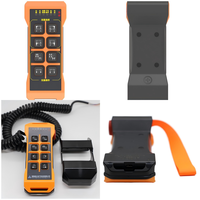 Boutons poussoirs d'ascenseur de grue industrielle Rechargeable IP65 Télécommande en plastique 1NC 2NO Télécommande sans fil portable
