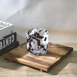 Custom קונפטי שחור ולבן קטן צבעוני קריסטל זכוכית הוריקן tealight פמוטים בתפזורת - Product Image 4