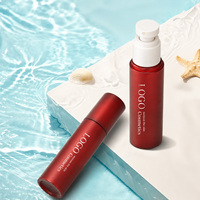 Flacon pulvérisateur vide de luxe en plastique pour cosmétiques, brume fine pour le corps, 80 ml, 100 ml, avec pompe, vente en gros