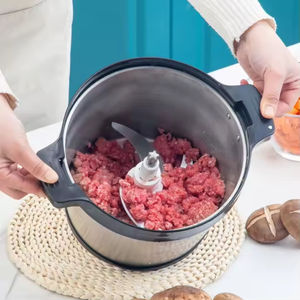 เครื่องบดเนื้อไฟฟ้าสแตนเลสอย่างดี ขนาด 6 ลิตร 10 ลิตร 15 ลิตร |   ประกอบด้วยอุปกรณ์ตีฟูฟูสำหรับอาหารแอฟริกัน - Product Image 2