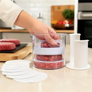 Stampo <span class=keywords><strong>per</strong></span> <span class=keywords><strong>Hamburger</strong></span> Riutilizzabile Antiaderente, Set di Utensili <span class=keywords><strong>per</strong></span> Preparare Polpette, <span class=keywords><strong>Accessori</strong></span> da Cucina - Product Image 4
