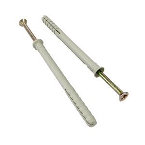 Cheville d'expansion en plastique pour fixation à marteau, vis, <span class=keywords><strong>clou</strong></span>, cheville murale, finition galvanisée, tête hexagonale, filetage M6 - Product Image 3