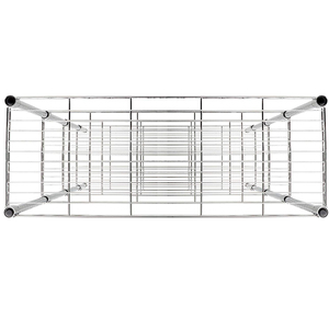 Chrome kệ đơn vị có thể điều chỉnh nhiệm vụ nặng nề Chrome <span class=keywords><strong>5</strong></span> tầng dây kệ đơn vị Chrome kệ lưu trữ Kệ - Product Image 2