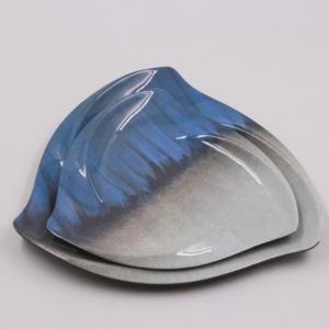 Vajilla de melamina Irregular de Color fresco, plato blanco con calcomanía de piedra, plato de plástico en forma de molino de viento, platos de comida occidental de 8 pulgadas - Product Image 6