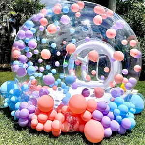 Tente dôme gonflable transparente pour fête d'enfants de qualité commerciale en gros maison de ballons à bulles gonflables