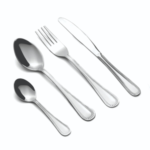 Jivan 24-Piece Stainless Steel Dotted Cutlery Set <b>Mirror</b> Polish Sustainable Party Cutlery Elegant Handle Design Dishwasher Safe - Product Image 3