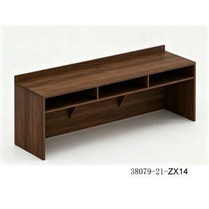 Moderna Aparador de Madera con 3 Compartimentos de Almacenamiento, Mueble de Oficina Independiente 38079-21-ZX14 - Product Image 1