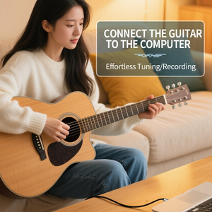 Câble audio personnalisé pour guitare, blindé, tressé, stéréo, 6,5 mm mâle-mâle, pour amplificateur de haut-parleur - Product Image 3