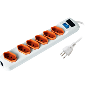 Prise <span class=keywords><strong>de</strong></span> courant Multisocket Extension 10A 250V ~ com interrupteur <span class=keywords><strong>de</strong></span> ligar/desligar Com fusivel da protection Multi-socket - Product Image 2