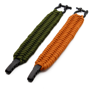 Manille de camping en acier inoxydable de qualité supérieure réglable 550 Firecraft Paracord Fashion Bracelet pour l'extérieur - Product Image 5
