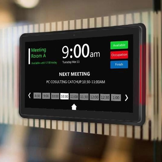 10 Inch Meeting Room Conference Touch Screen Display Confer Meet Booking  Android System Digital Screen