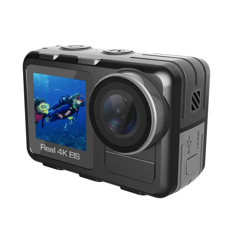 กล้องแอคชั่นWifiกันน้ำตัวกล้อง4K 30fps Mini Vlog Camพร้อมหน้าจอคู่