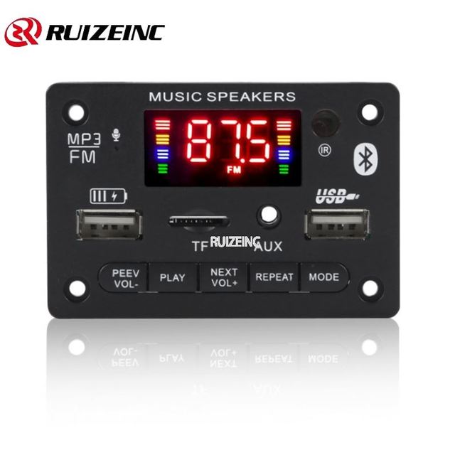 12V MP3 decoder board colour screen with recording call motherboard decoder