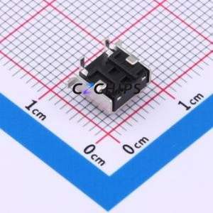 TS665TPZJ 250gf BD 069 Tactile Switch SMD,7.5x3.6mm Switch Single Pole Single Throw 2.5N Horizontal Mount 6mm - Product Image 2
