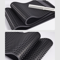 Tapis magnétique en silicone personnalisé pour coiffeur, 30 cm, plateau antidérapant avec barre en PVC, accessoires pour outils de coiffure de salon