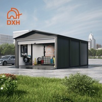 Garage Conteneur Préfabriqué Daxiang Personnalisé 1, 2 ou 3 Voitures avec Appartement Superposé
