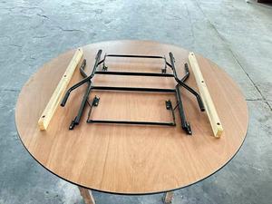 Table ronde robuste en contreplaqué avec pieds en métal |   Parfait <span class=keywords><strong>pour</strong></span> les locations de mariage et d'événements - Product Image 4