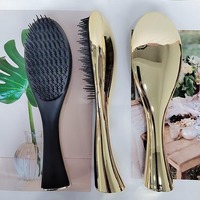 Brosse Démêlante Compacte et Amortie en Plastique à Bas Prix pour Cheveux Bouclés