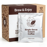 Petit sachet individuel en aluminium de qualité alimentaire pour compléments alimentaires, protéines de lait, boissons, café en poudre