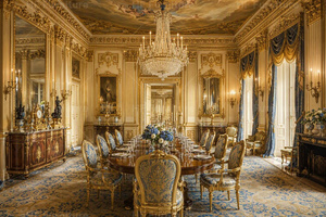 Modélisation 3D de meubles sur mesure pour toute la <span class=keywords><strong>maison</strong></span>, style <span class=keywords><strong>rococo</strong></span> français de luxe pour solutions d'aménagement intérieur de villa - Product Image 2