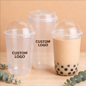 แก้วพลาสติกทรงกลมแบบใช้แล้วทิ้งขนาด 150 มล. 400 มล. สำหรับใส่ชานม ของหวานแบบนำกลับบ้าน - Product Image 2