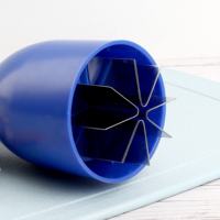 Draagbare, handmatige, voedselveilige gember-, ui-, chili-, groente- en knoflookhakker van plastic PP met roestvrijstalen mes, keukenpers