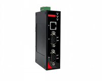 Convertidor de Riel DIN Industrial RS232/485 a Ethernet Modbus TCP RTU para Fábrica Inteligente, Control Industrial, Alimentación 9-60VDC