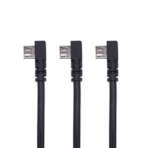 Cable de datos tipo C de ángulo recto, con revestimiento de PVC y blindaje de cobre puro para computadora, cable en ángulo. - Product Image 2