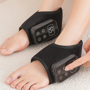 USB-Aufladbarer Kabelloser Fußmassagegerät Knöchelwickel und Gürtel mit 6-Stufen-Wärmekompression und <span class=keywords><strong>Vibration</strong></span> zur Linderung von Plantarfasziitis - Product Image 1