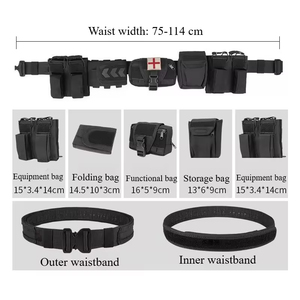 Ceinture multifonctionnelle d'autodéfense pour homme : tissu Oxford 1000D, ensemble de ceintures réglables à libération rapide pour l'extérieur, 6 pièces - Product Image 5
