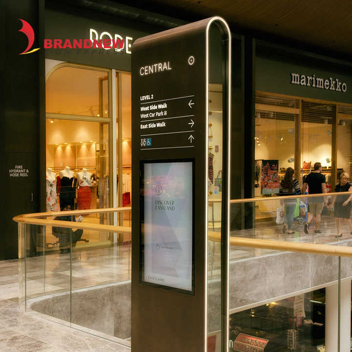 Efficient Shopping Mall Wayfinding with Free Standing Light Boxes