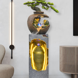 Rocalla de resina fuente corriente para sala de estar, balcón, estanque de peces, cortina de agua, decoración de pared para paisajismo interior y exterior - Product Image 1