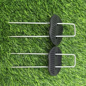 Clous en U galvanisés pour l'extérieur, fixations de jardin pour la stabilité du <span class=keywords><strong>gazon</strong></span> <span class=keywords><strong>synthétique</strong></span>, clous en U pour clôture en fil métallique - Product Image 6