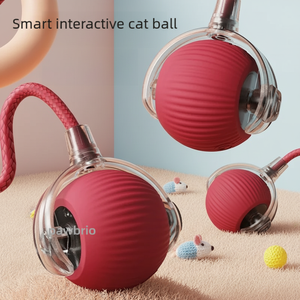 Giocattolo Interattivo Intelligente per Gatti, Palla USB Ricaricabile con Rotolamento Automatico, Ecologico in PC/EVA, per Alleviare la Noia e Allenare i Gatti da Interno - Product Image 3