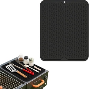 Wholesale Customize BPA Free Side <b>Shelf</b> Mat Silicone Griddle Mat for Outdoor Grill - Product Image 1