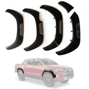 Dış aksesuarlar tekerlek kaş otomobil kaporta parçaları çamur Flap Splash kemer Guard araba çamurluk genişletici Toyota Hilux Revo Vigo için Rocco