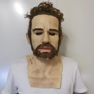 Halloween fête réaliste vieil homme visage perruque vieille femme masques de Noël jeune homme capuche <span class=keywords><strong>beau</strong></span> mec masque en latex - Product Image 4