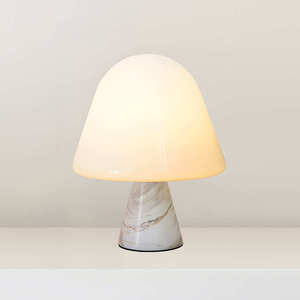Mushroom Table Lamp E27 23cm H Green Marble Base Night Light For Bedroom Decor - Product Image 2