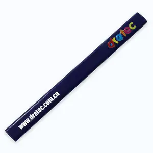 Tube en plastique de haute qualité emballé 7 "crayon de charpentier impression de Logo personnalisé avec taille-crayon gratuit pour architecte constructeur de Construction