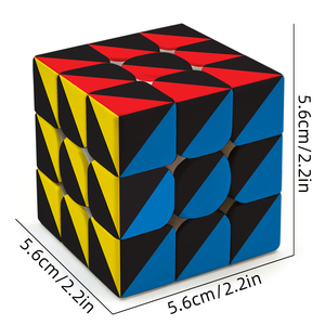 <span class=keywords><strong>Cubo</strong></span> Mágico Ecológico ABS 3x3 con Patrón <span class=keywords><strong>Triangular</strong></span>, Rompecabezas Geométrico Irregular para Entrenamiento Cerebral, <span class=keywords><strong>Cubo</strong></span> Mágico de Velocidad 3x3 - Product Image 3
