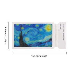 Tarjeta postal transparente con diseño de película de pintura al óleo transfronteriza, marcapáginas, <span class=keywords><strong>Van</strong></span> <span class=keywords><strong>Gogh</strong></span>, Monet, tarjeta de regalo retro avanzada, regalo de cumpleaños, película china - Product Image 5