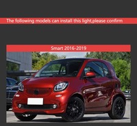 Phares avant LED de remplacement pour Mercedes-Benz Smart W453 2014-2020, avec lentille de signalisation DRL rose, bleue, rouge, pour modification et mise à niveau